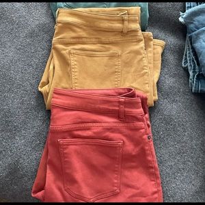 Dress Barn Deep Orange Denim size 12